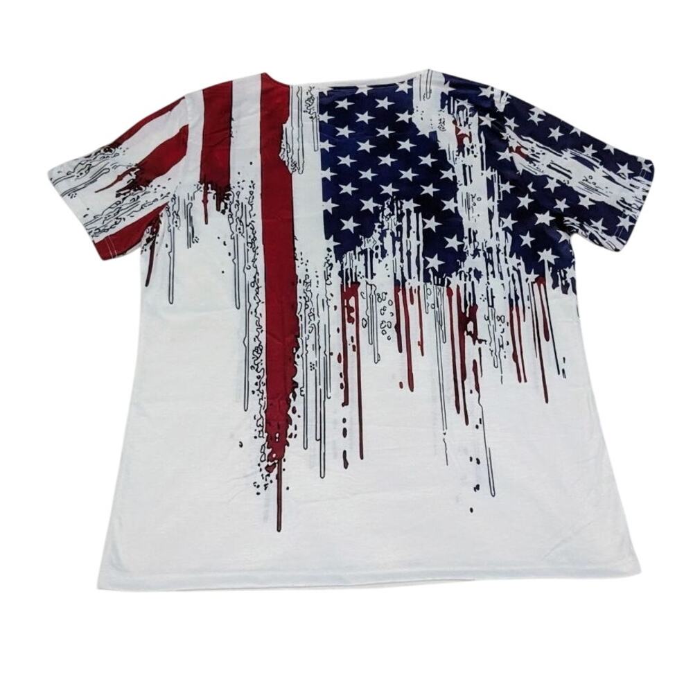 White American Flag Women's Shirt - Picture 6 of 6